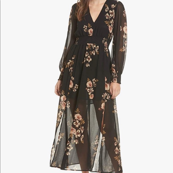 ASTR Women's Leslie Floral Print Maxi Dress - Picture 1 of 7